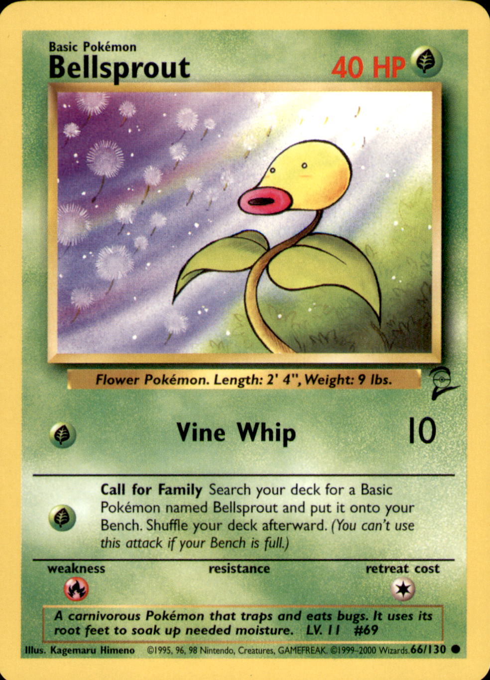 Bellsprout Common Base Set 2 066/130 LP