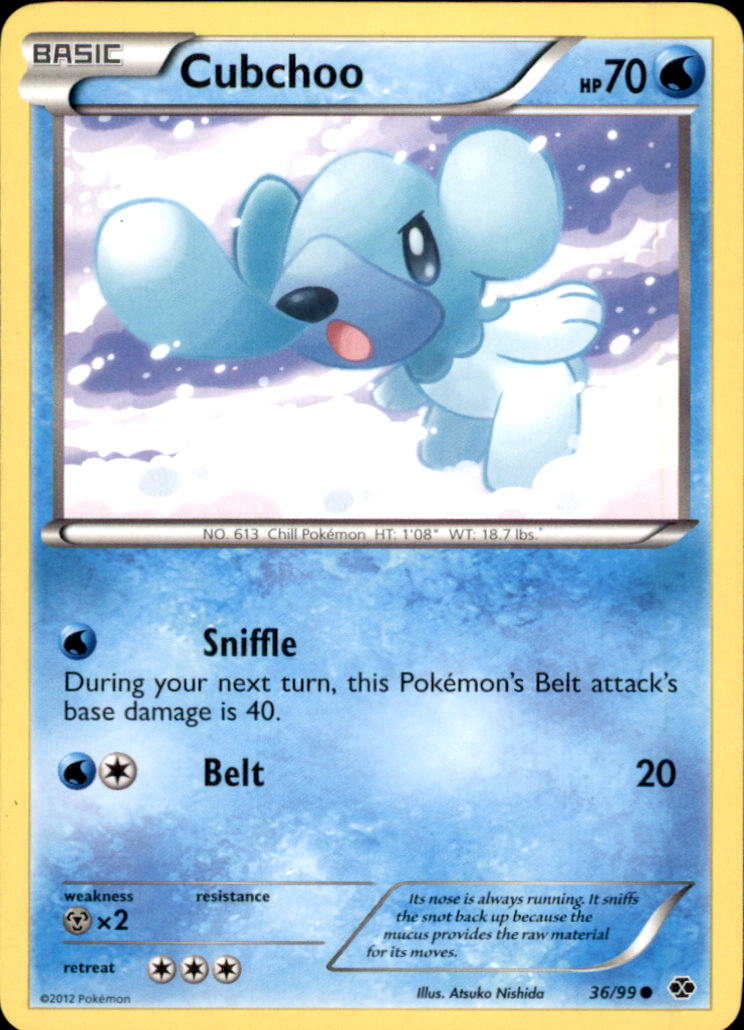Cubchoo Common Next Destinies 36/99 NM