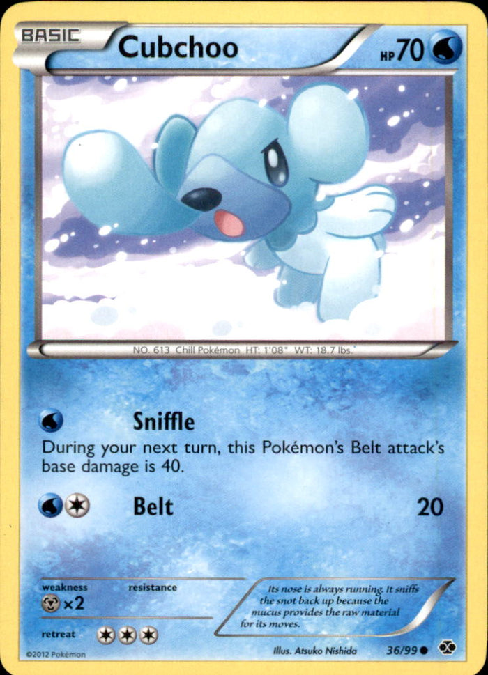 Cubchoo Common Next Destinies 36/99 NM