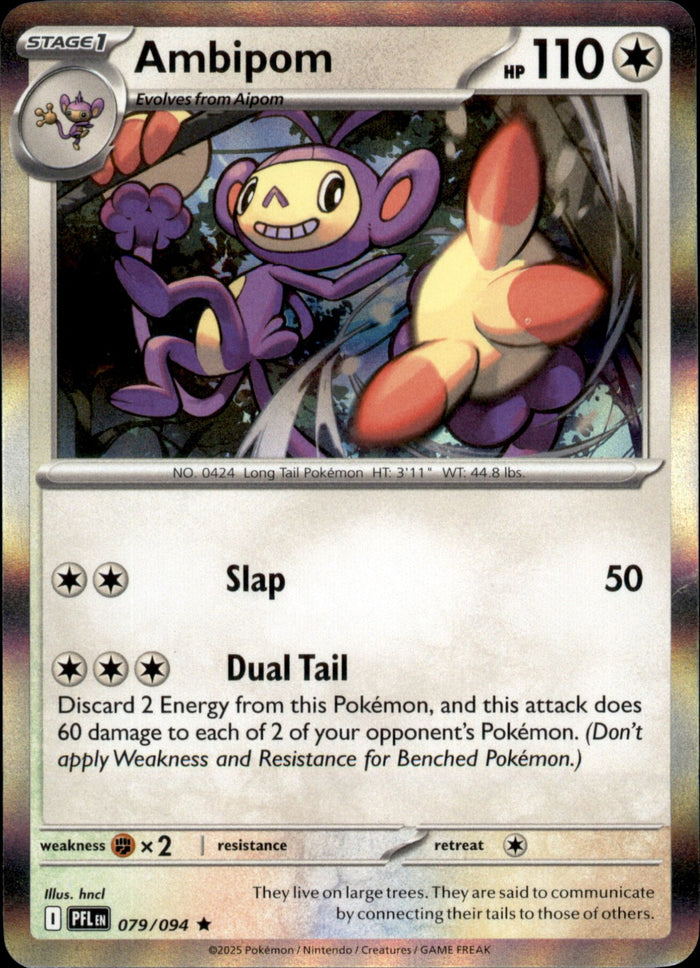 Ambipom Holo Rare ME02: Phantasmal Flames 079/094 NM
