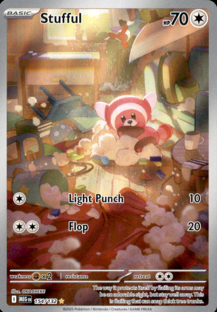 Stufful Holo Illustration Rare ME01: Mega Evolution 154/132 NM