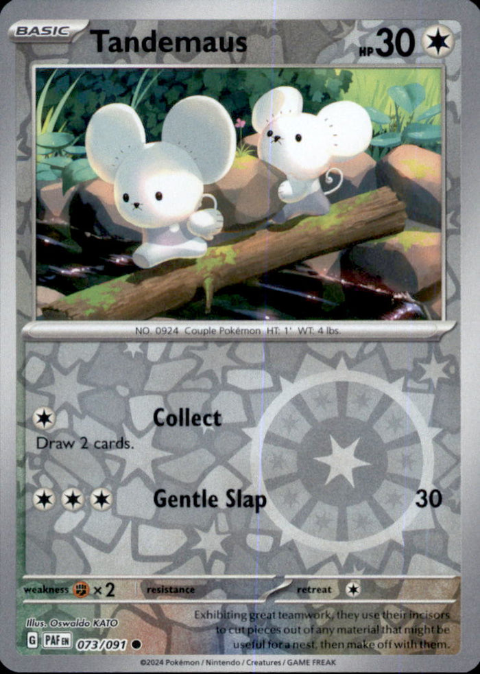 Tandemaus Reverse Holo Common SV: Paldean Fates 073/091 NM
