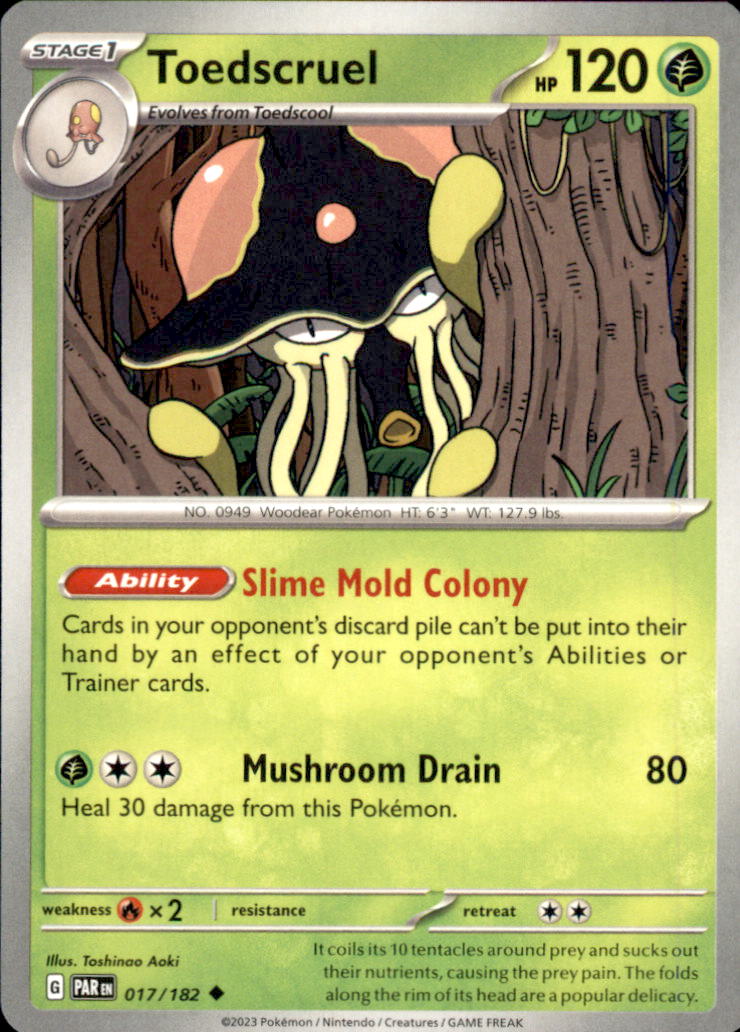 Toedscruel Uncommon SV04: Paradox Rift 017/182 NM