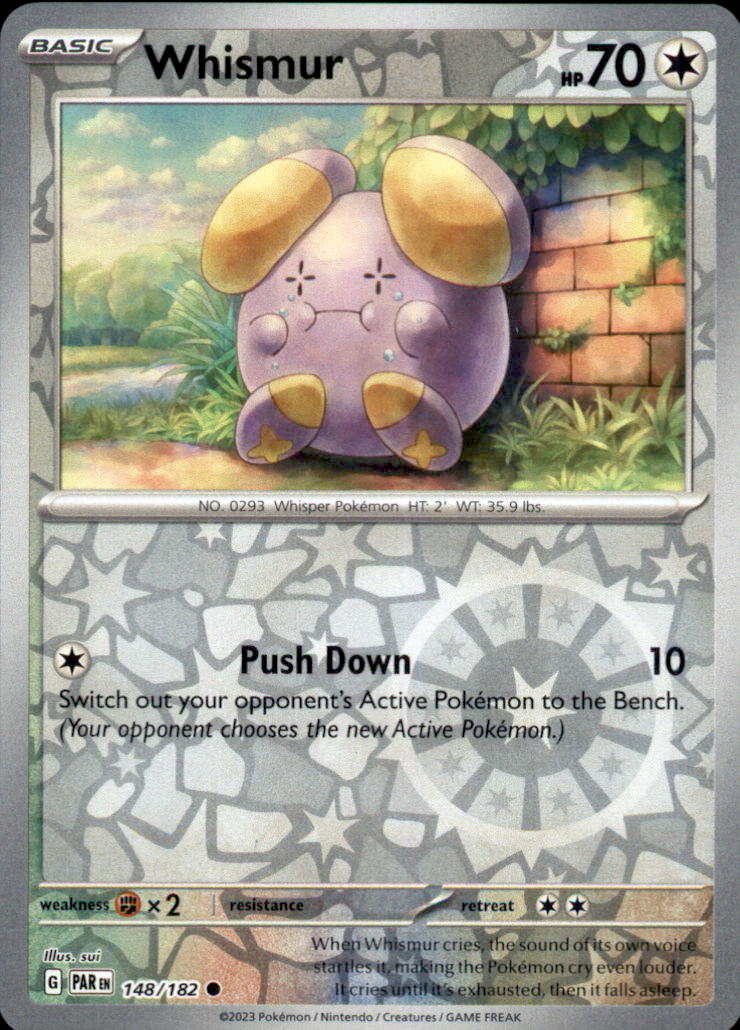 Whismur Reverse Holo Common SV04: Paradox Rift 148/182 NM