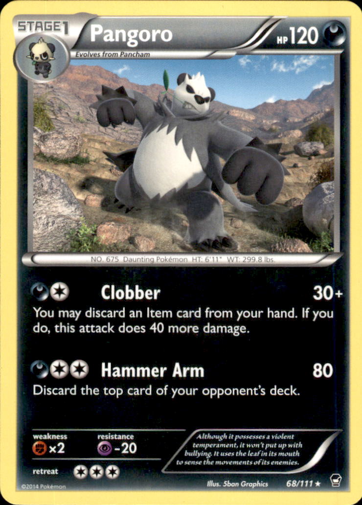 Pangoro Rare XY - Furious Fists 68/111 NM
