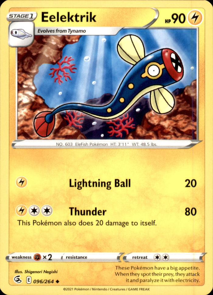 Eelektrik Uncommon SWSH08: Fusion Strike 096/264 NM