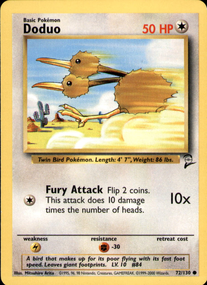 Doduo Common Base Set 2 072/130 LP