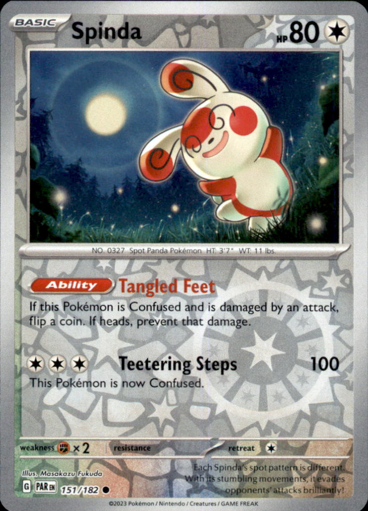 Spinda Reverse Holo Common SV04: Paradox Rift 151/182 NM