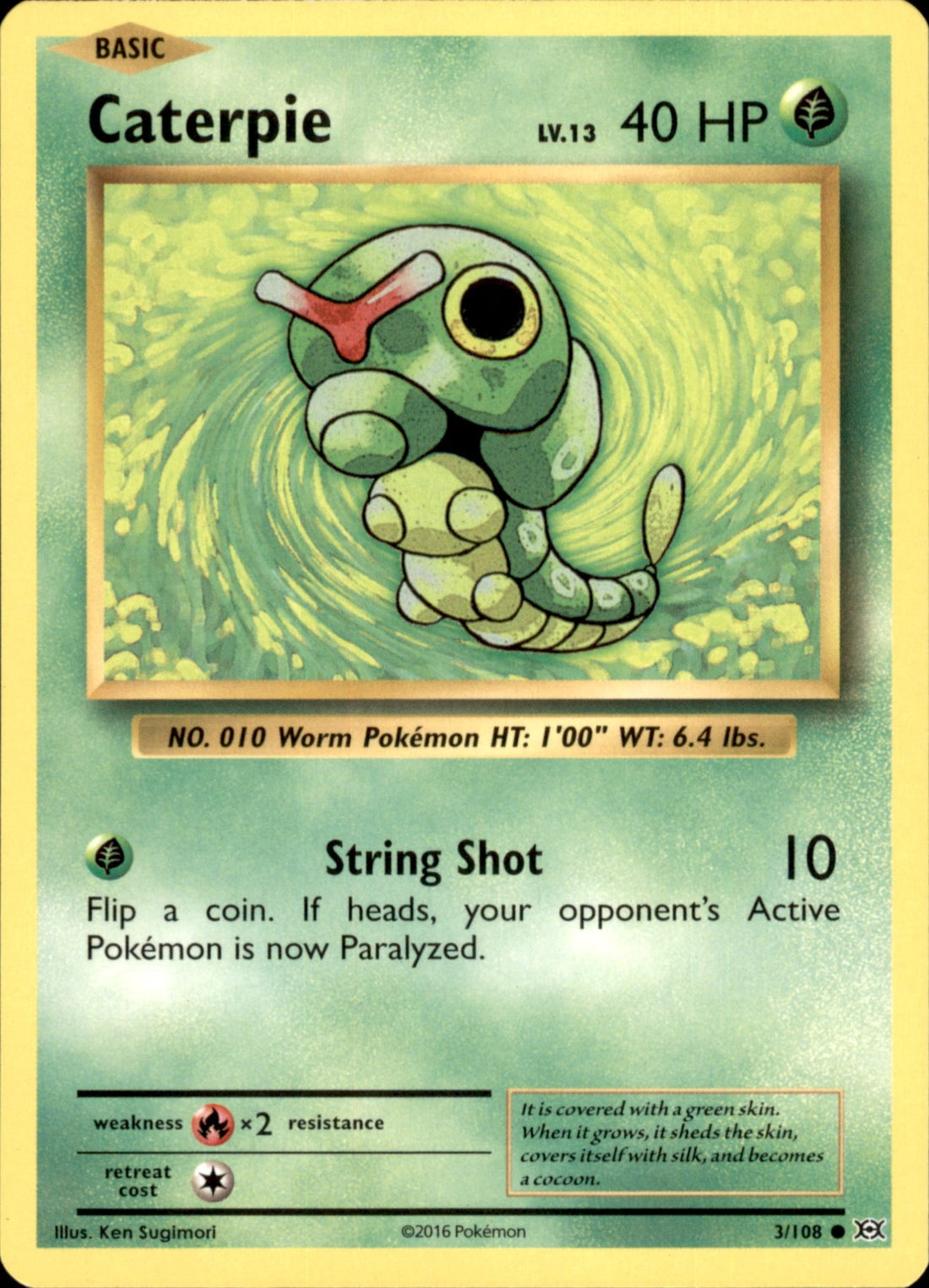 Caterpie Common XY - Evolutions 3/108 NM