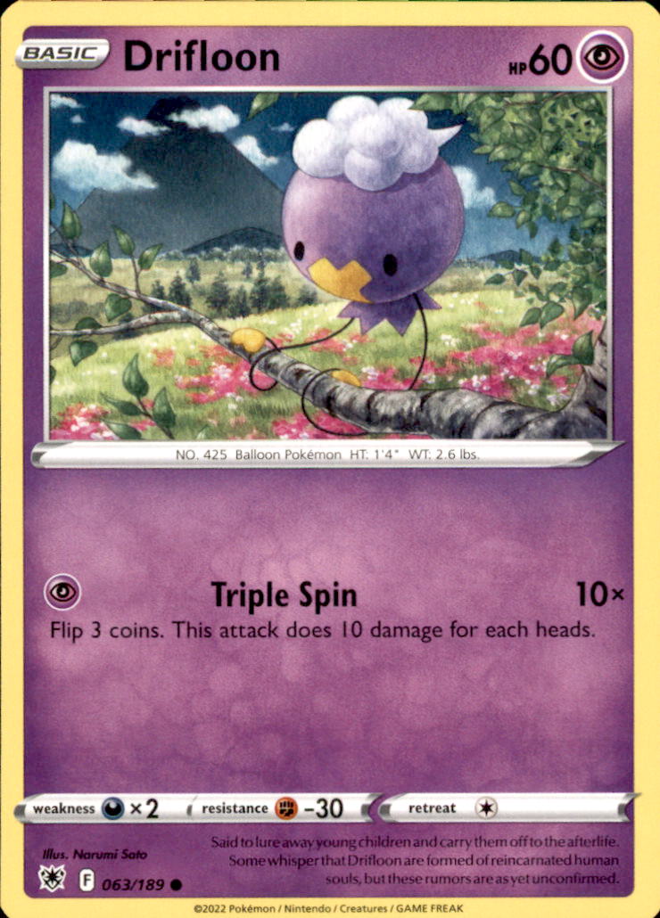 Drifloon Common SWSH10: Astral Radiance 063/189 NM