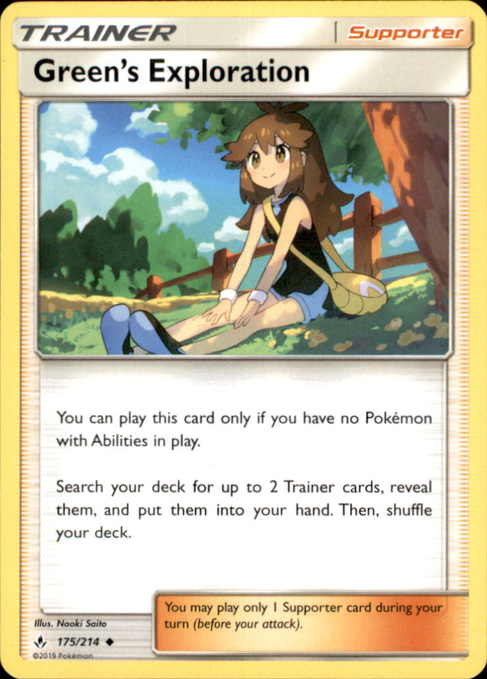 Green's Exploration Uncommon SM - Unbroken Bonds 175/214 NM