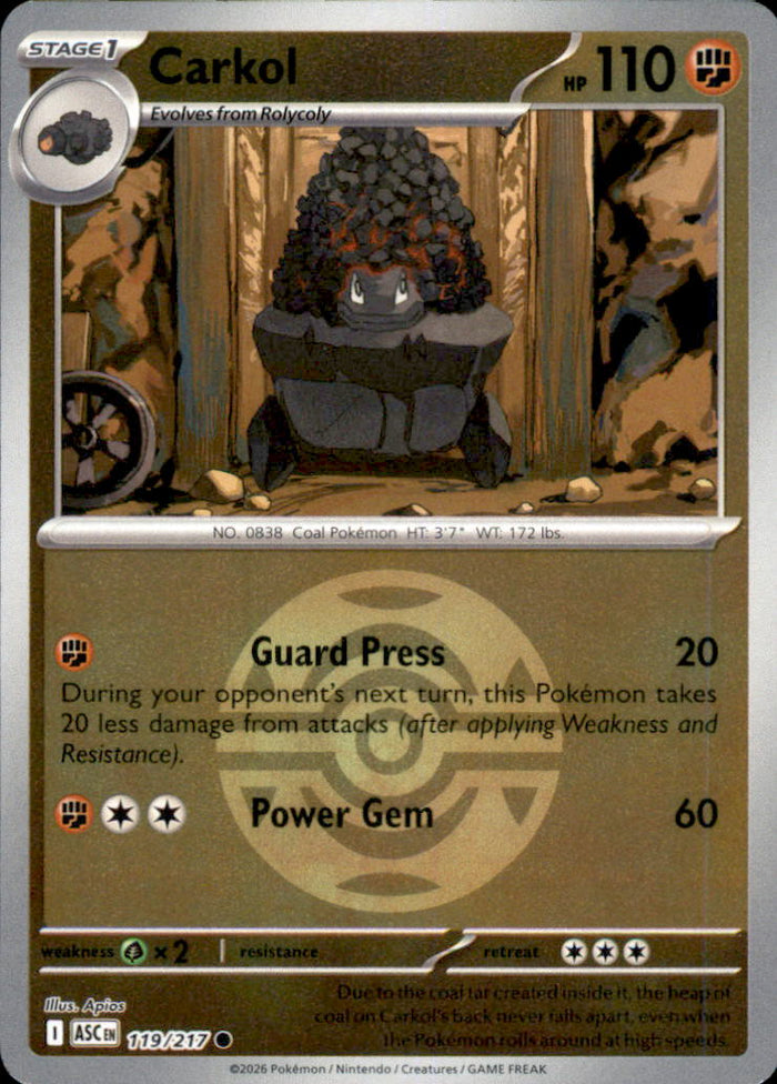 Carkol (Dusk Ball) Reverse Holo Common ME: Ascended Heroes 119/217 NM