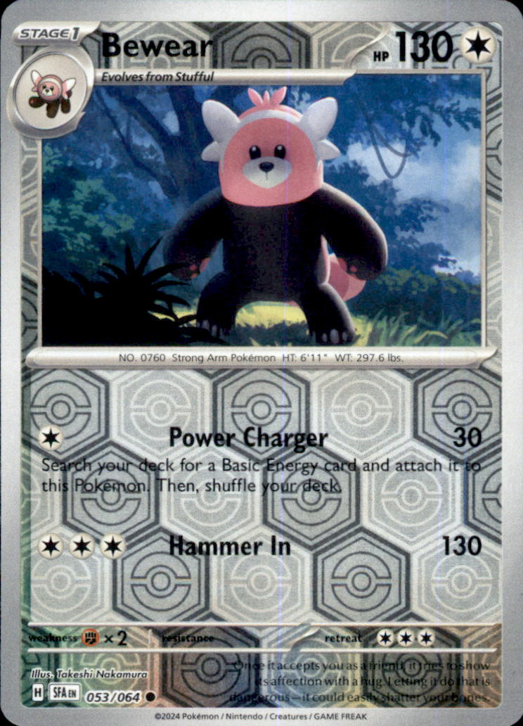 Bewear Reverse Holo Common SV: Shrouded Fable 053/064 NM