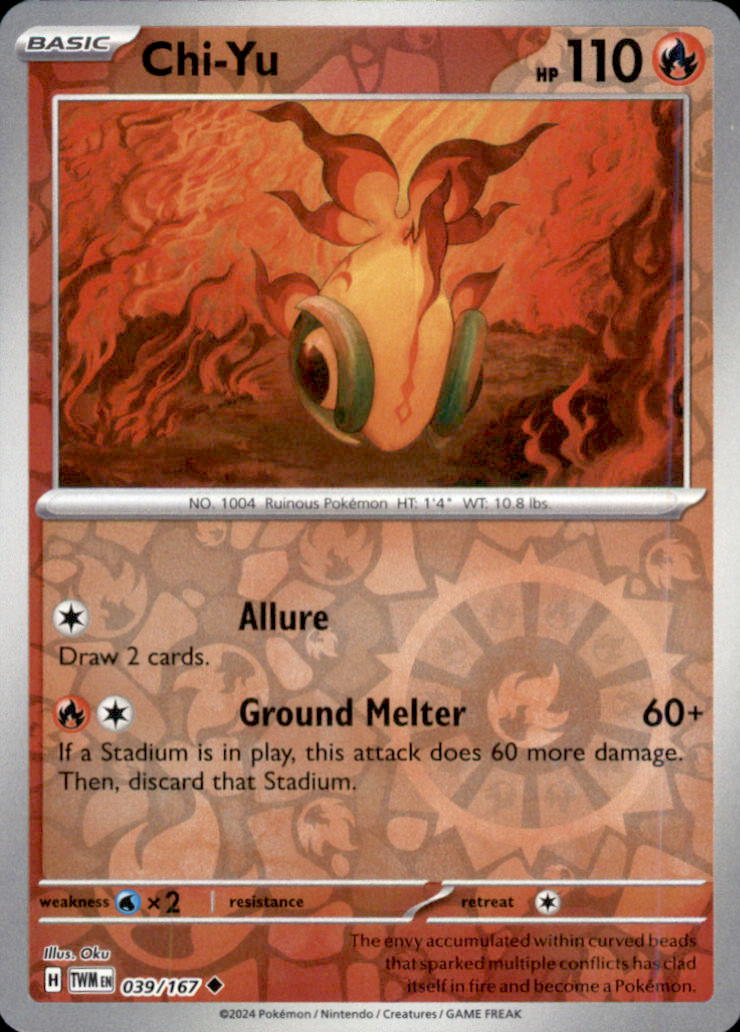 Chi-Yu Reverse Holo Uncommon SV06: Twilight Masquerade 039/167 NM