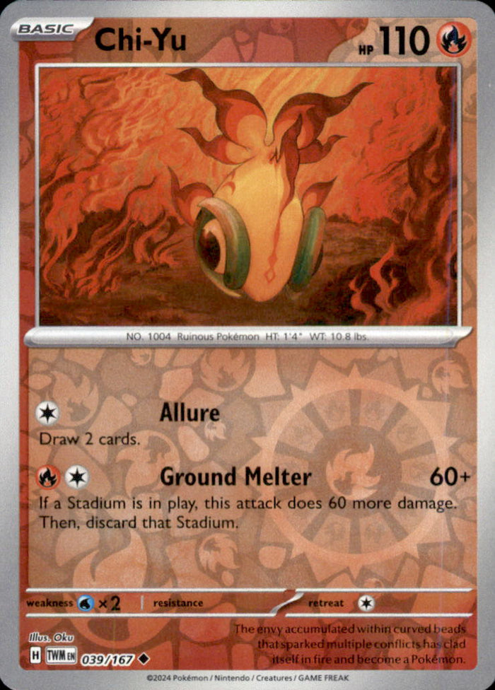 Chi-Yu Reverse Holo Uncommon SV06: Twilight Masquerade 039/167 NM