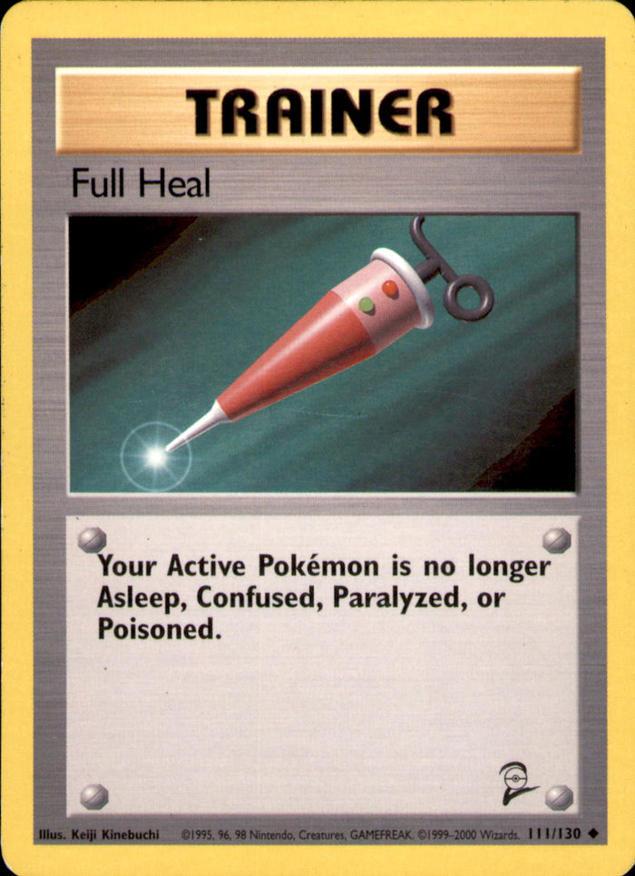 Full Heal Uncommon Base Set 2 111/130 LP