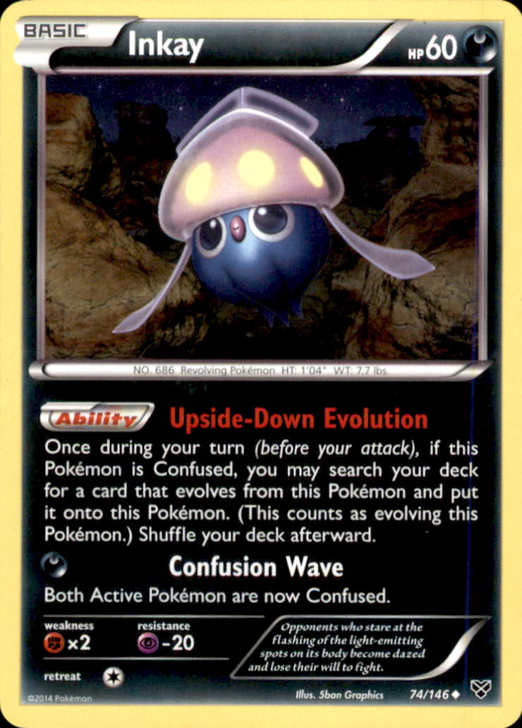 Inkay (74) Uncommon XY Base Set 74/146 NM