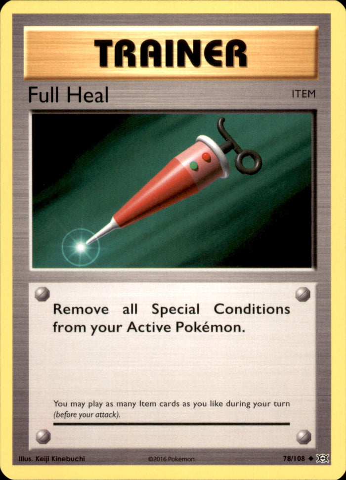 Full Heal Uncommon XY - Evolutions 78/108 NM