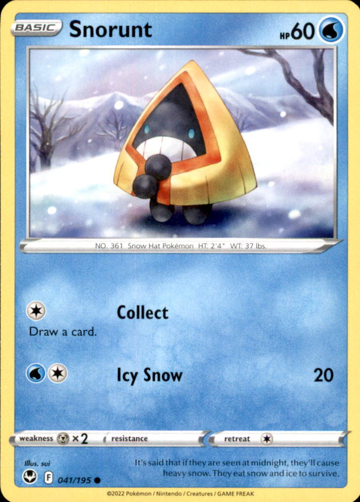 Snorunt Common SWSH12: Silver Tempest 041/195 NM