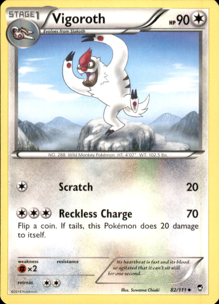 Vigoroth Uncommon XY - Furious Fists 82/111 NM