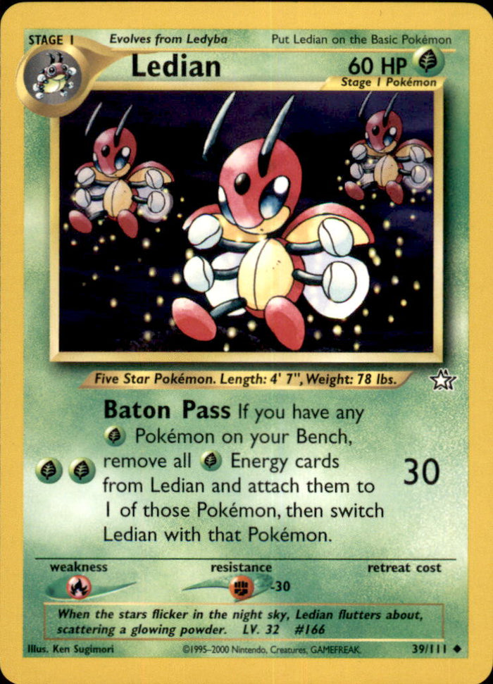 Ledian Unlimited Uncommon Neo Genesis 039/111 NM
