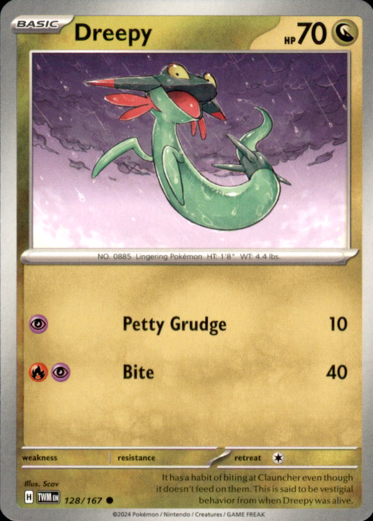 Dreepy Common SV06: Twilight Masquerade 128/167 NM