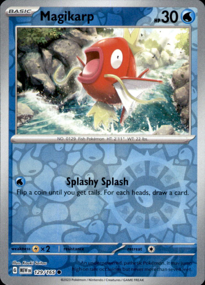 Magikarp Reverse Holo Common SV: Scarlet & Violet 151 129/165 NM
