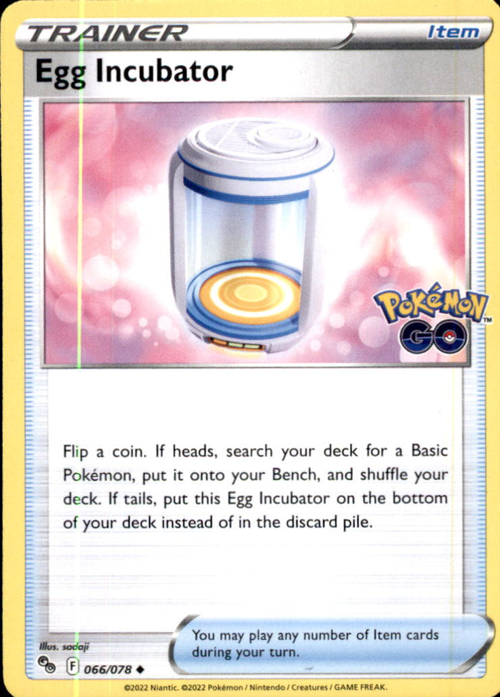 Egg Incubator Uncommon Pokemon GO 066/078 NM