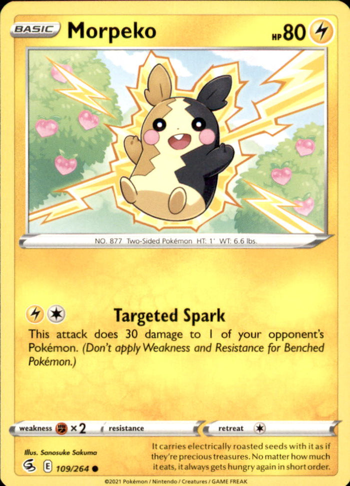 Morpeko (109) Common SWSH08: Fusion Strike 109/264 NM