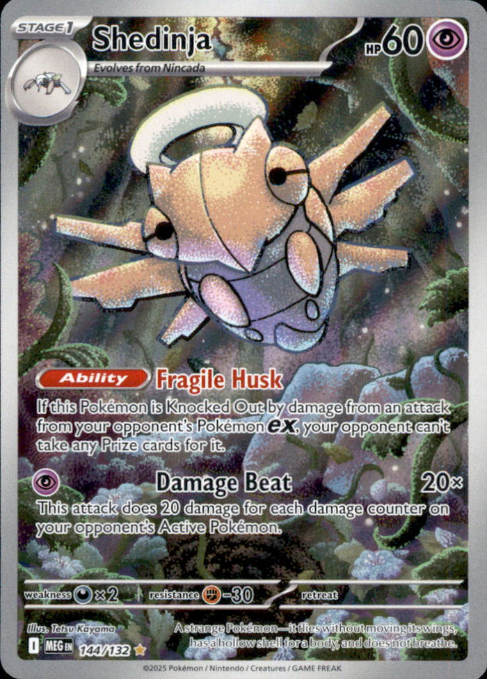 Shedinja Holo Illustration Rare ME01: Mega Evolution 144/132 NM