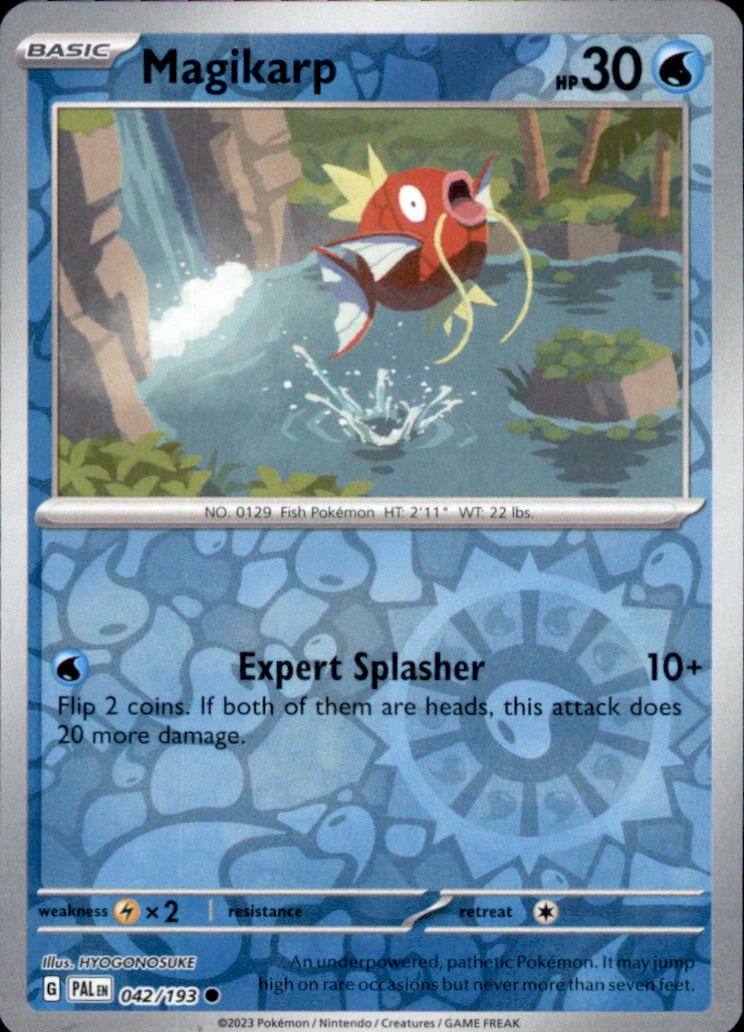 Magikarp Reverse Holo Common SV02: Paldea Evolved 042/193 NM