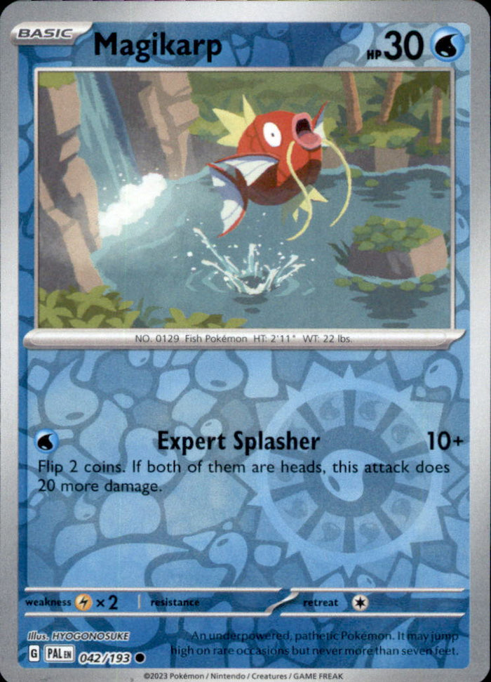 Magikarp Reverse Holo Common SV02: Paldea Evolved 042/193 NM