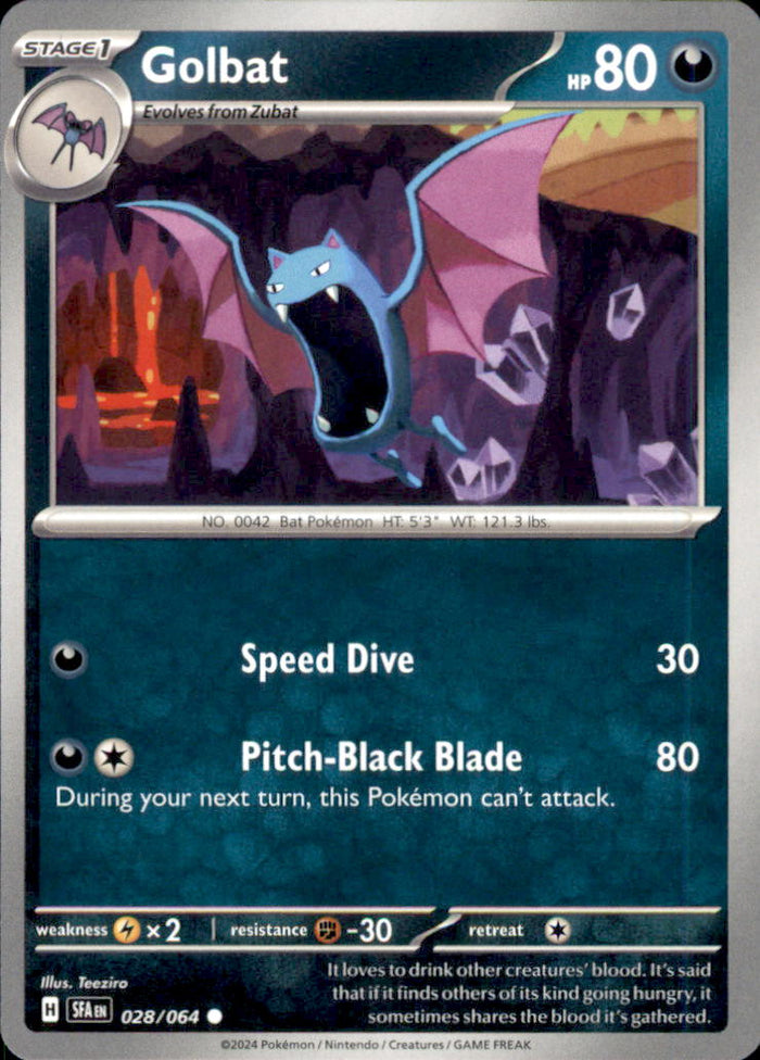 Golbat Common SV: Shrouded Fable 028/064 NM