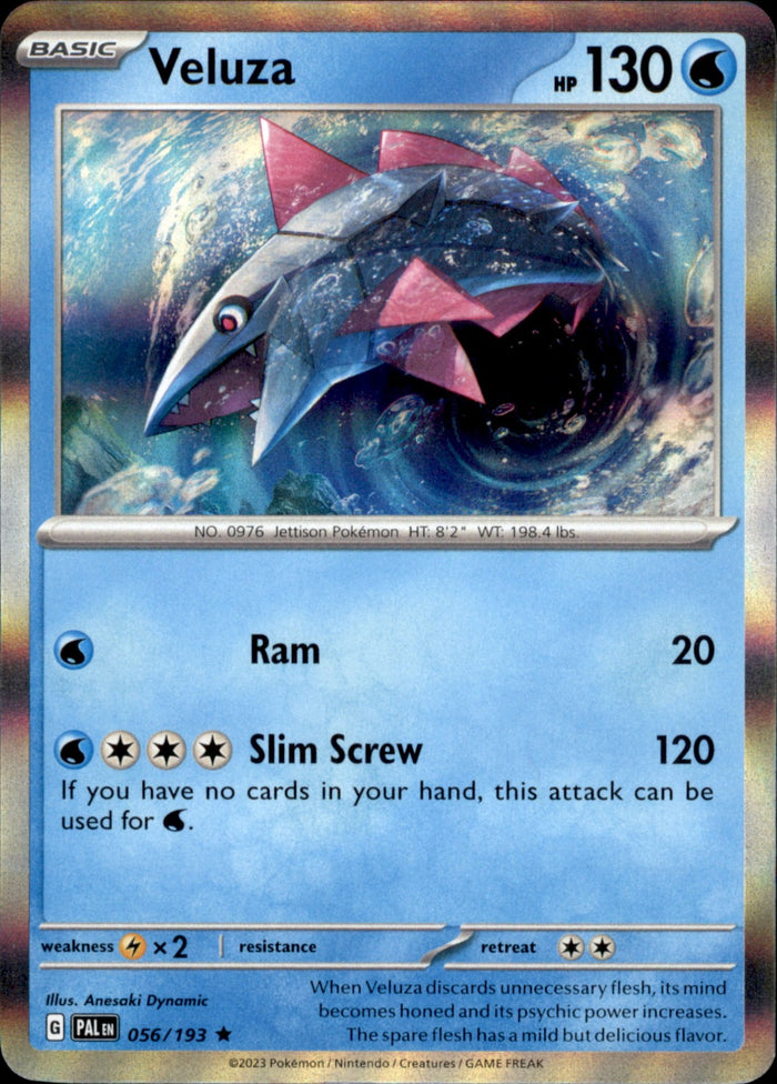 Veluza Holo Rare SV02: Paldea Evolved 056/193 NM