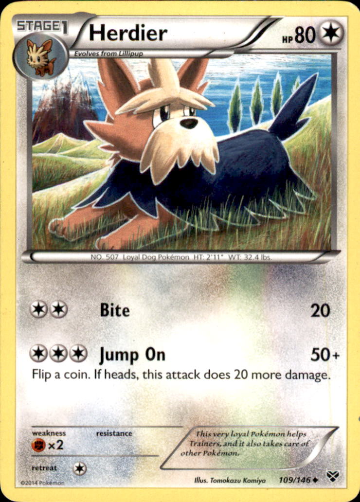 Herdier Uncommon XY Base Set 109/146 NM