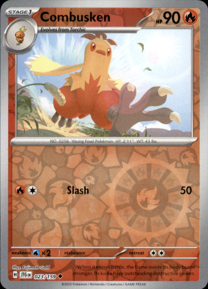 Combusken Reverse Holo Uncommon SV09: Journey Together 023/159 NM