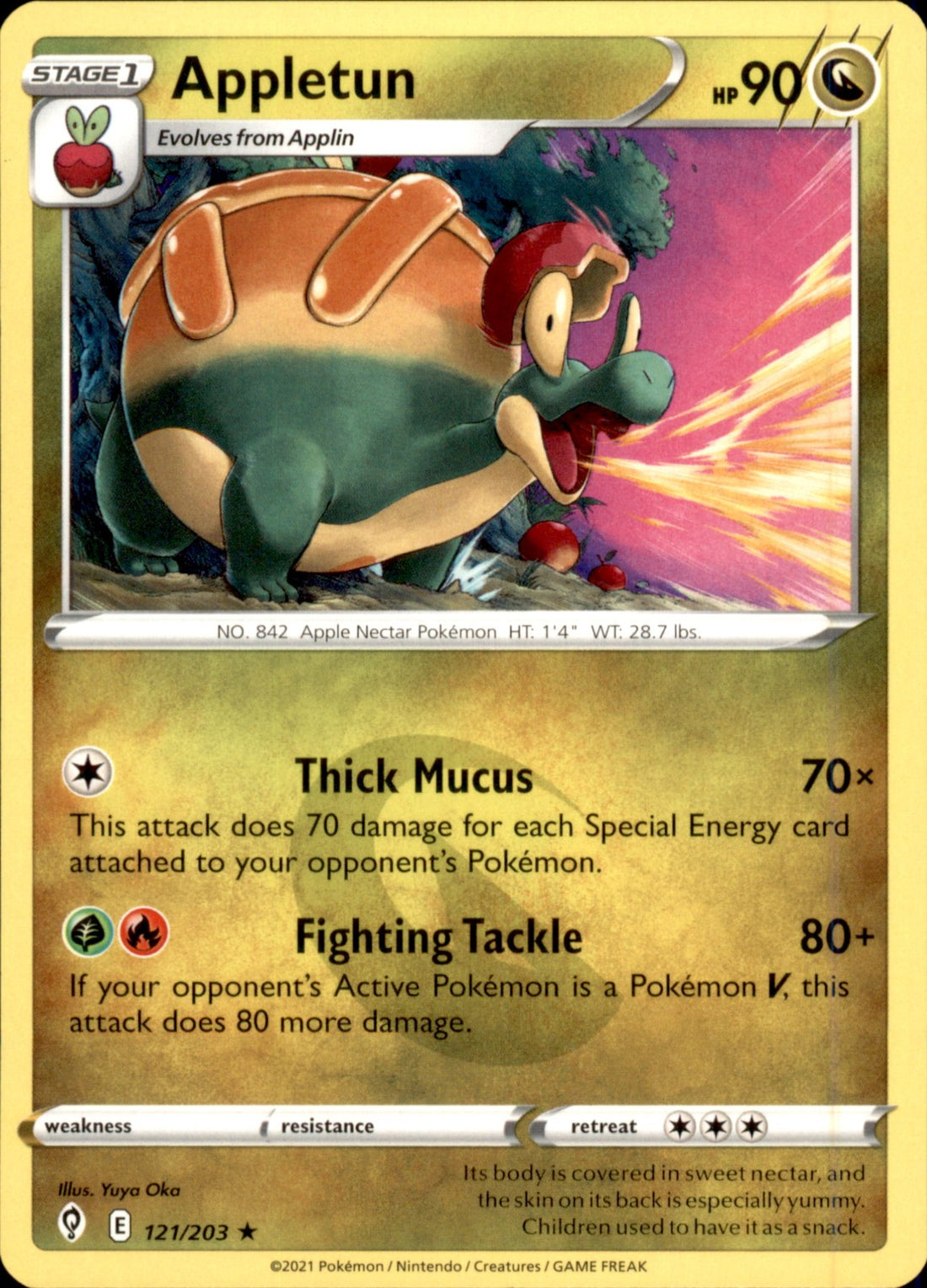 Appletun Rare SWSH07: Evolving Skies 121/203 NM