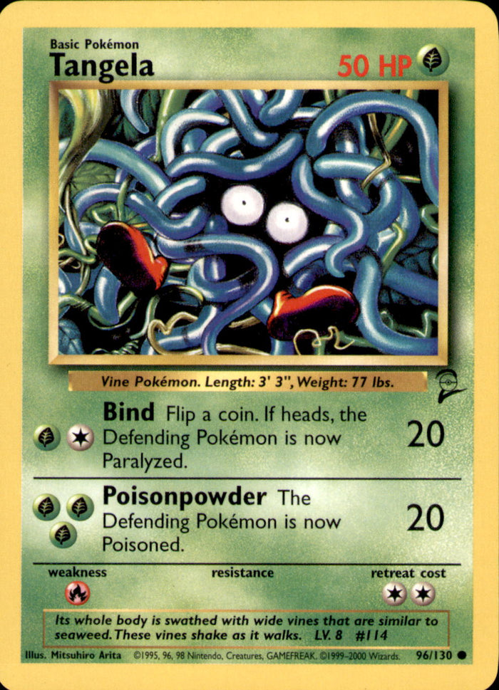 Tangela Common Base Set 2 096/130 LP