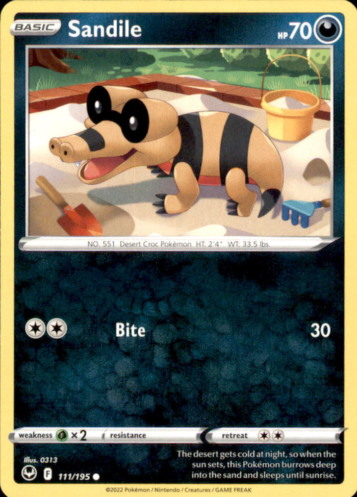 Sandile Common SWSH12: Silver Tempest 111/195 NM