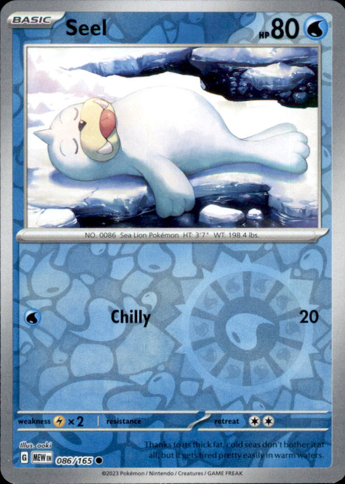 Seel Reverse Holo Common SV: Scarlet & Violet 151 086/165 NM