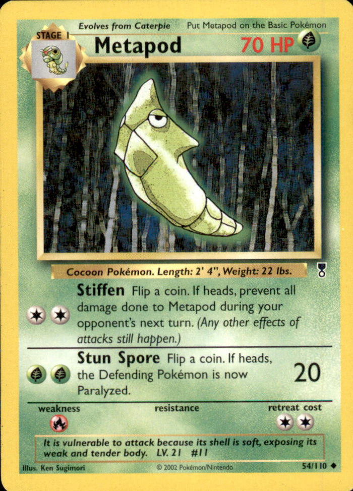 Metapod Uncommon Legendary Collection 054/110 LP