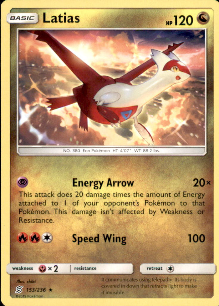 Latias Rare SM - Unified Minds 153/236 NM