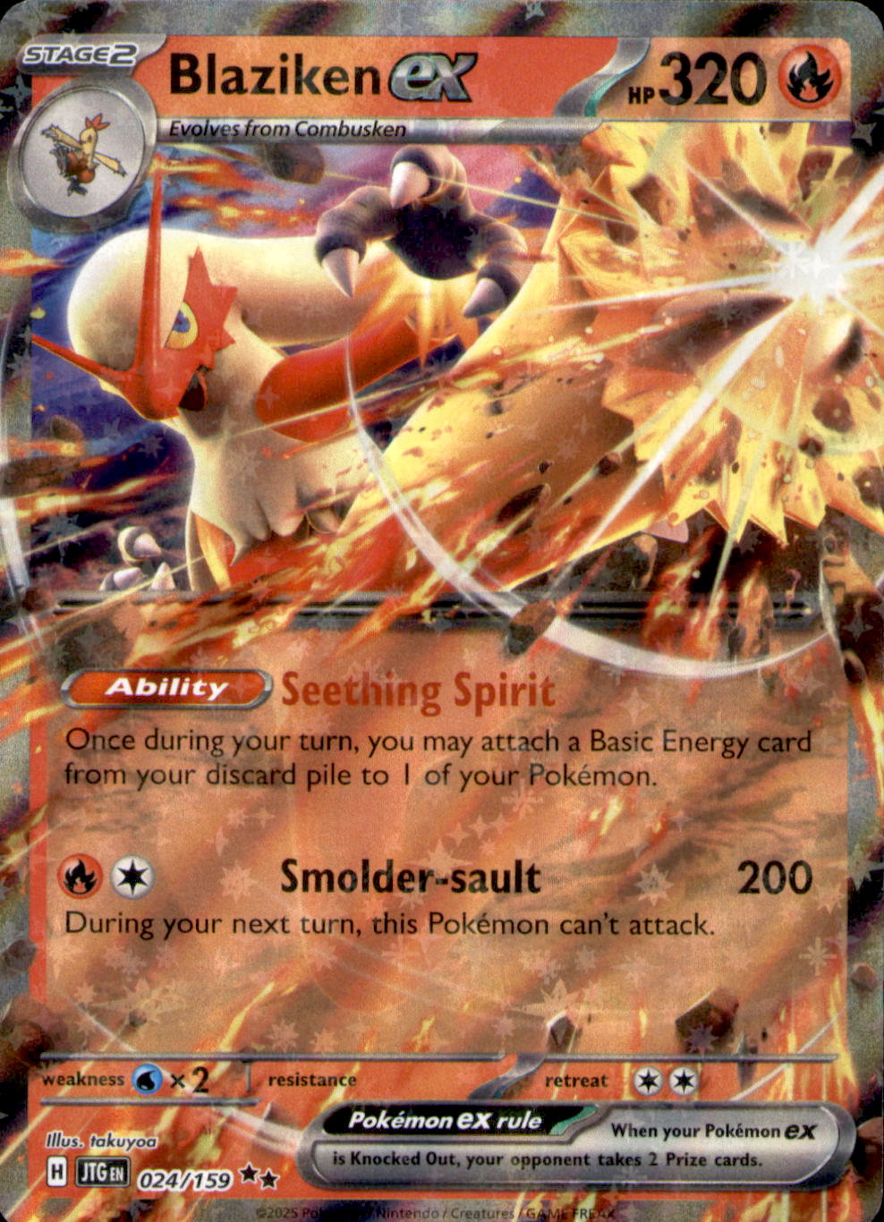 Blaziken ex Holo Double Rare SV09: Journey Together 024/159 NM