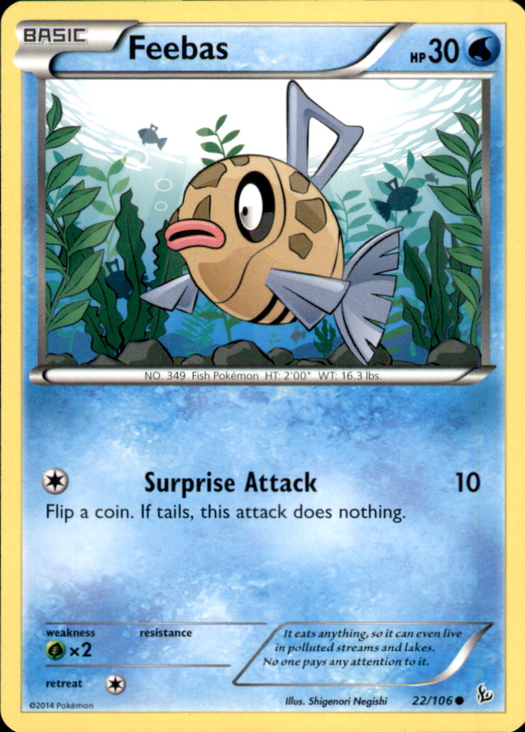 Feebas Common XY - Flashfire 22/106 NM