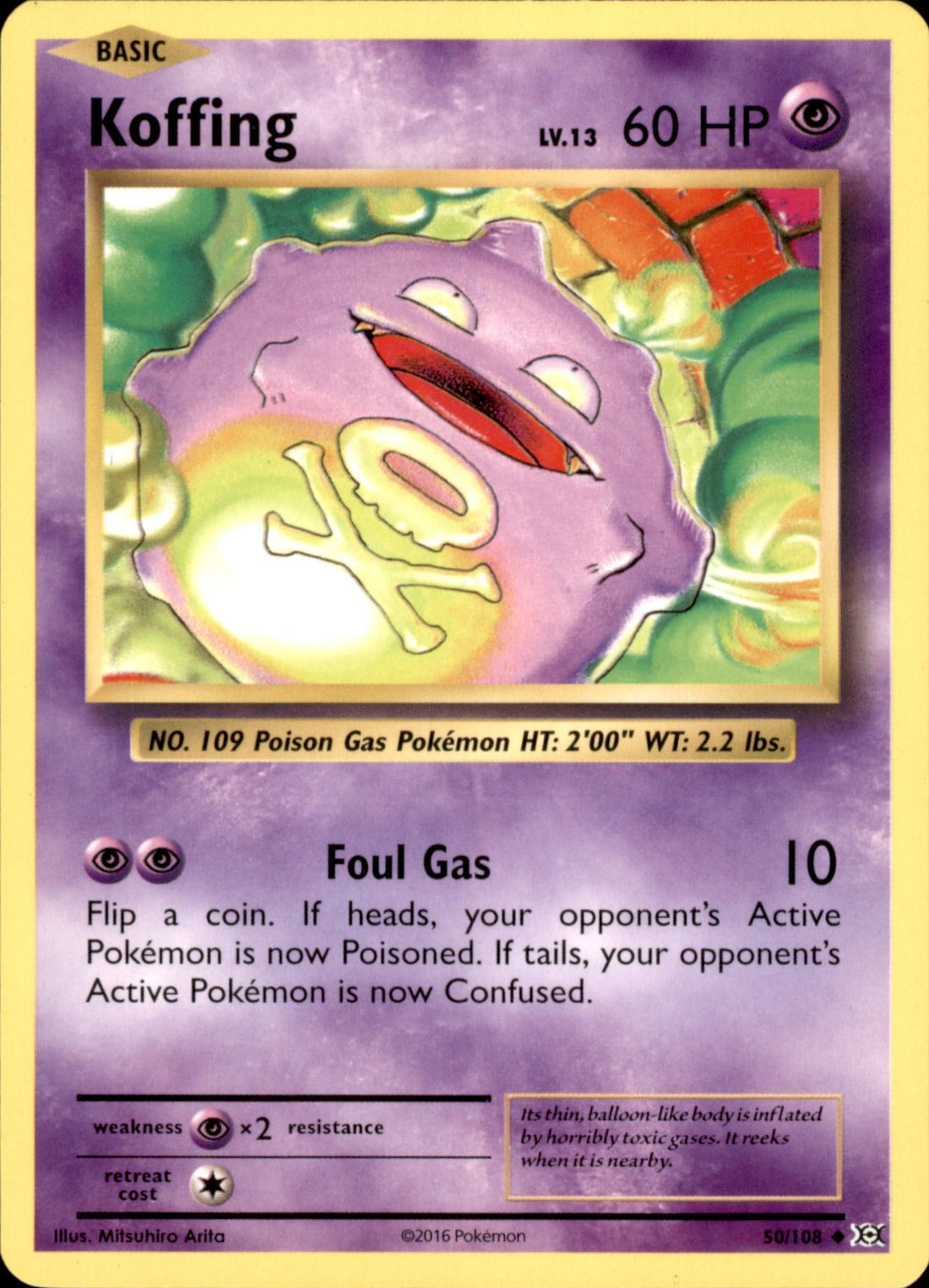 Koffing Uncommon XY - Evolutions 50/108 NM
