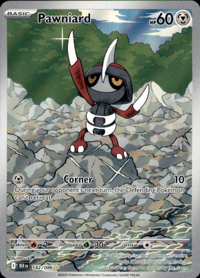 Pawniard Holo Illustration Rare SV: Black Bolt 142/086 NM
