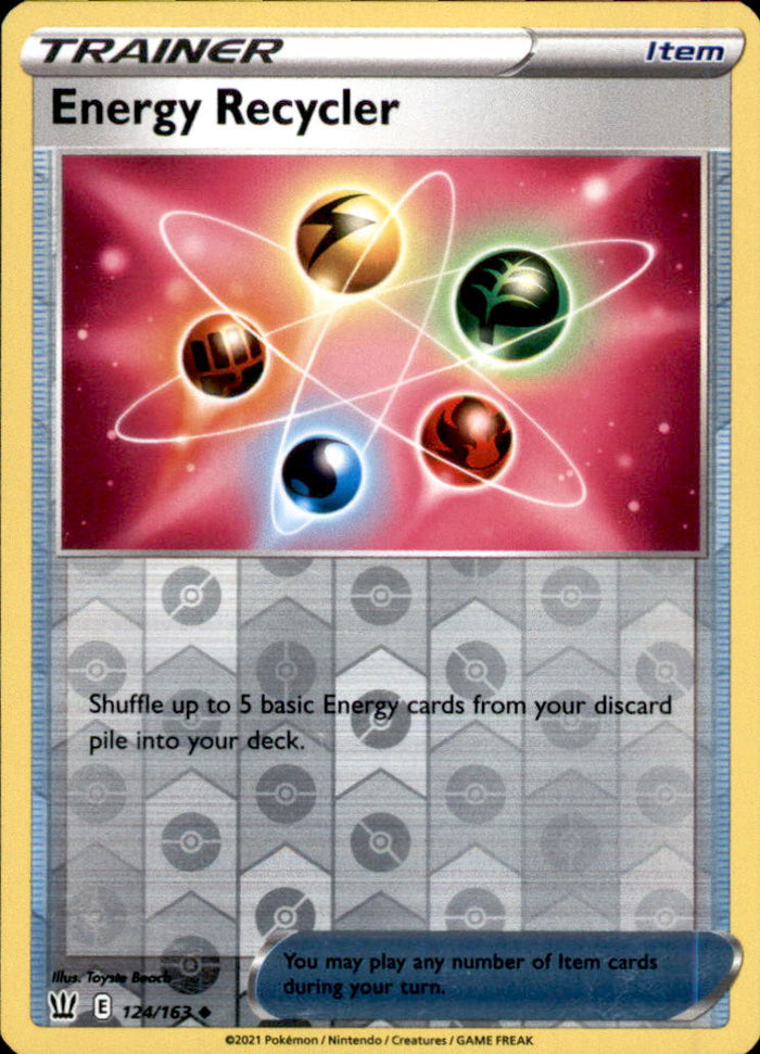 Energy Recycler Reverse Holo Uncommon SWSH05: Battle Styles 124/163 NM