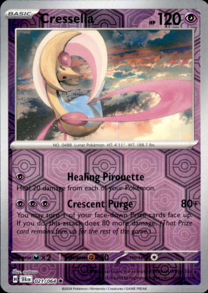 Cresselia Reverse Holo Rare SV: Shrouded Fable 021/064 NM