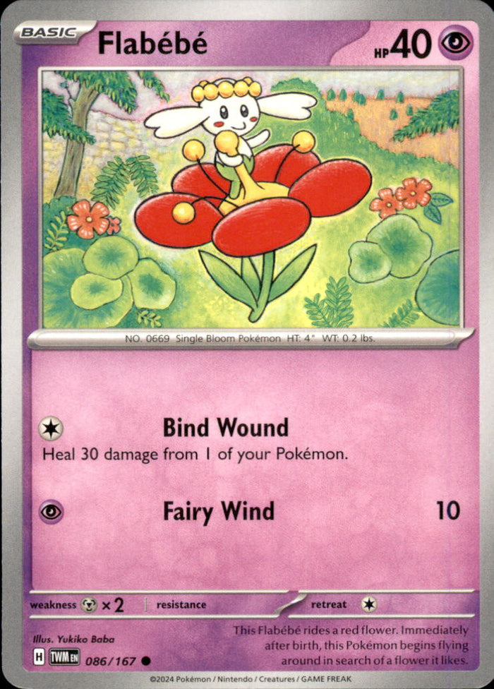 Flabebe Common SV06: Twilight Masquerade 086/167 NM