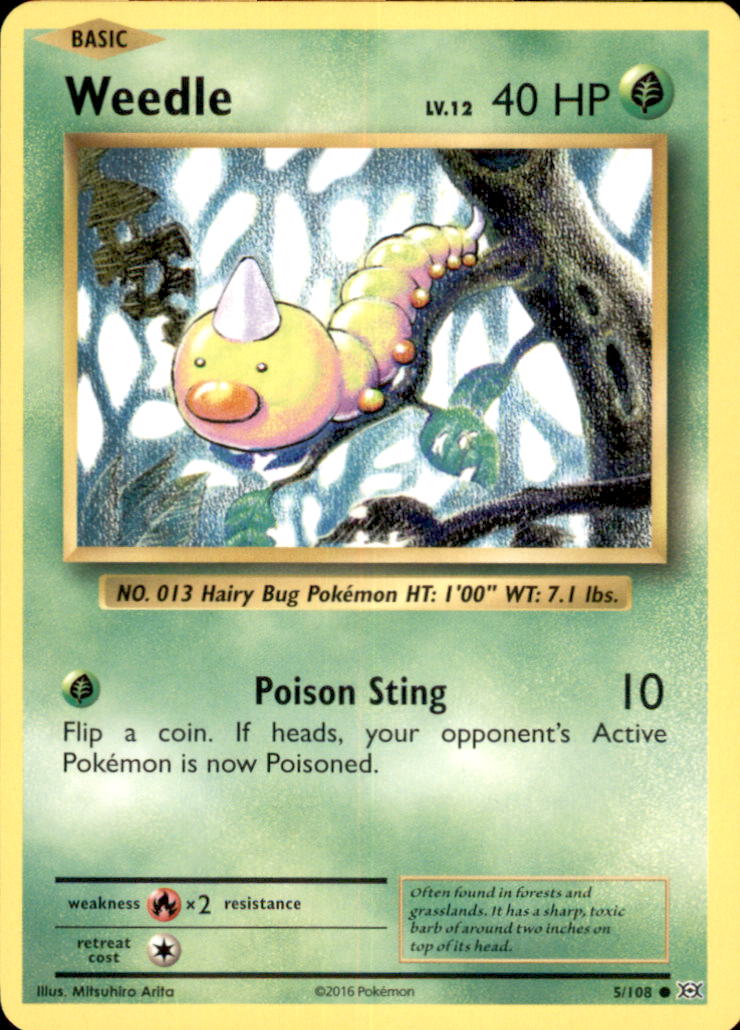 Weedle Common XY - Evolutions 5/108 NM